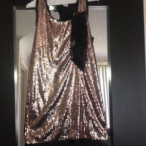 Elsey gold sequin tank. Size small